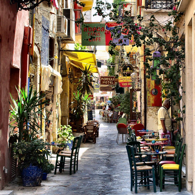 Chania straatjes oude stad